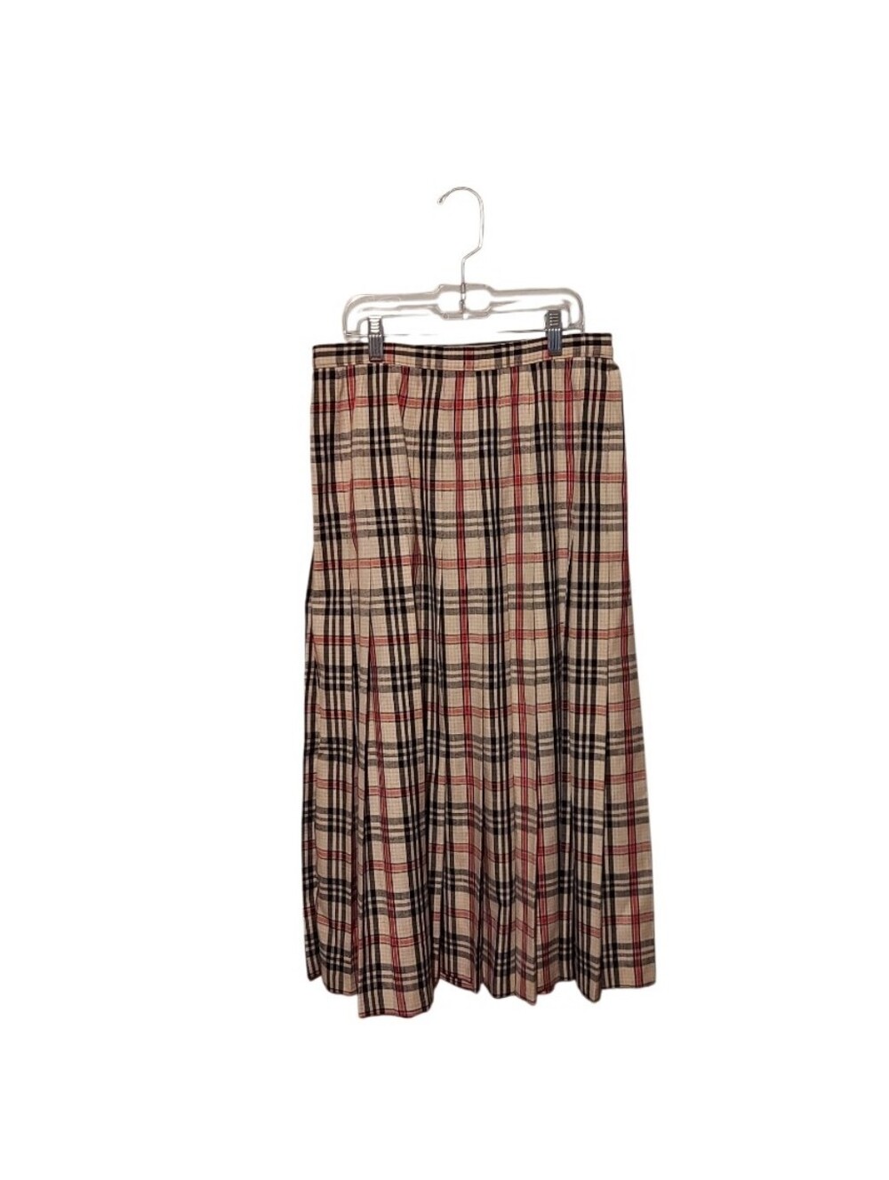 Vtg Pendleton Country Sophisticates Plaid Pleated Skirt 12 Academia Preppy Silk